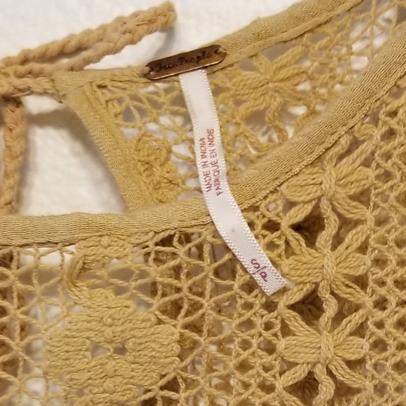 Free People crocheted and ruffled peasant blouse - Picture 5 of 8